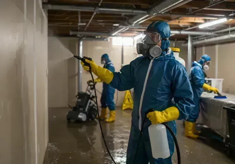 Basement Sanitization and Antimicrobial Treatment process in Biddeford, ME